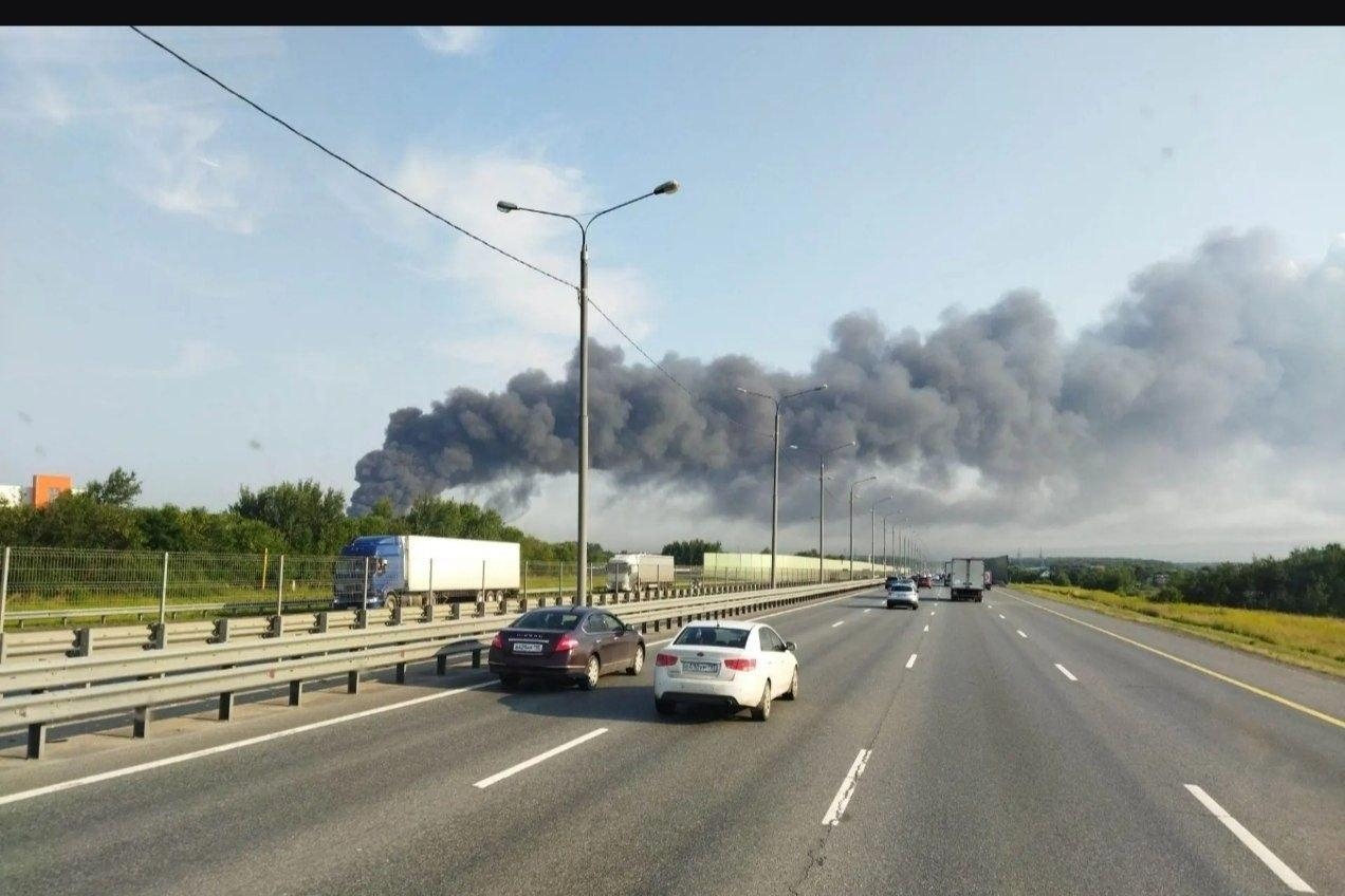Пожар в Подольске, 28 июля 2026 года. Фото: Exilenova+
