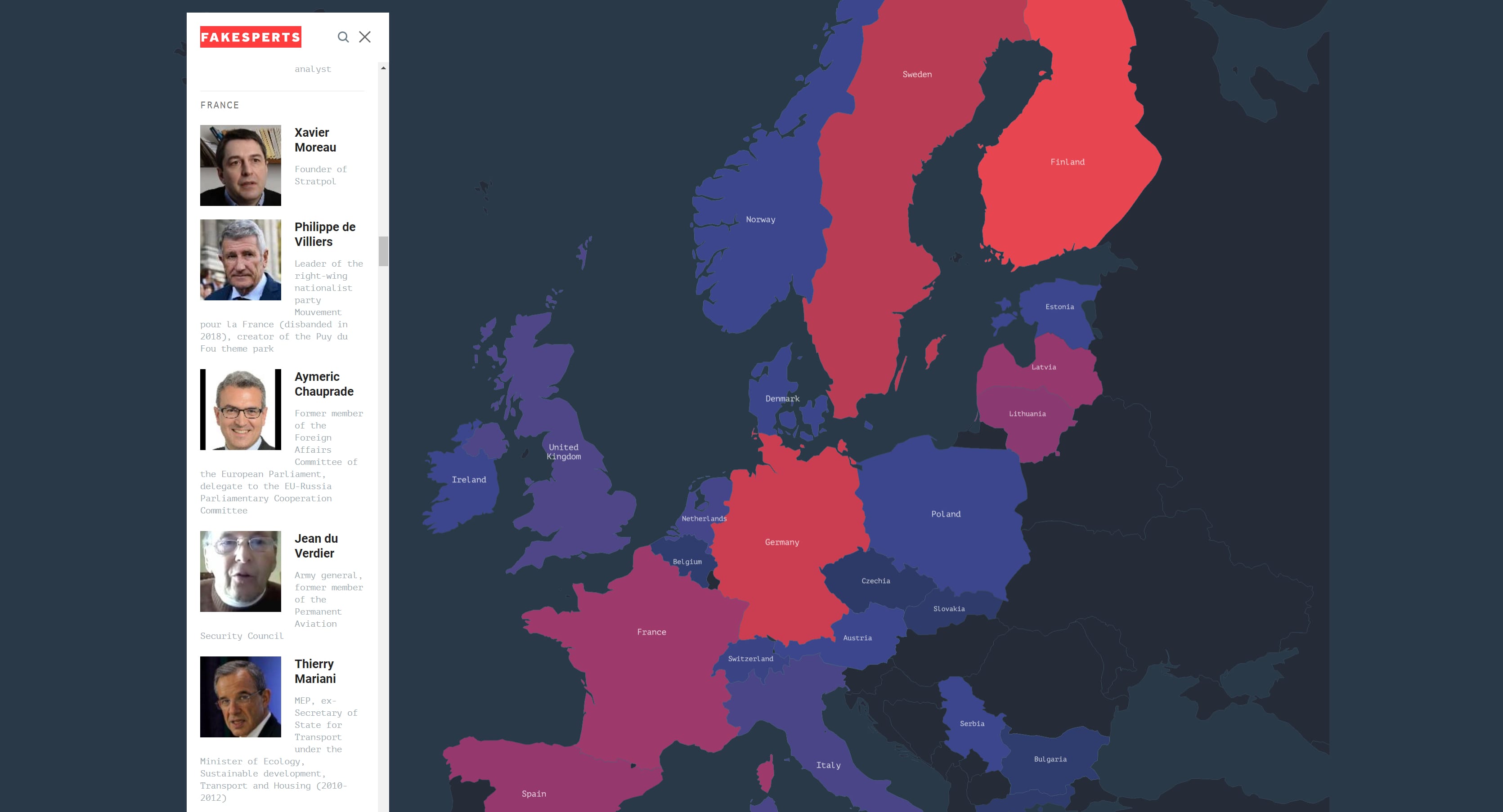 Fakesperts: Who spreads pro-Kremlin disinfo in the West (Interactive map)