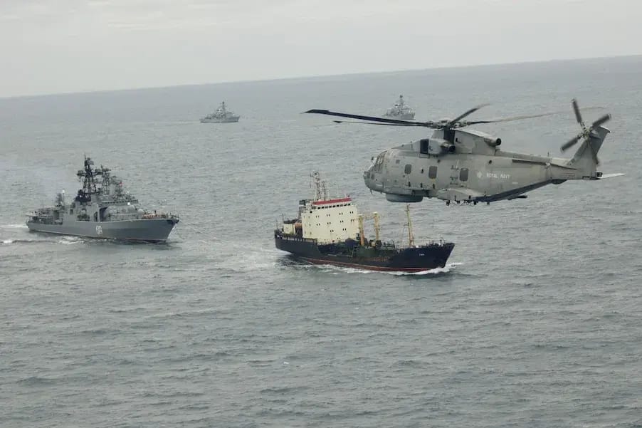 Royal Navy did not detain “shadow fleet” ships in English Channel due to concerns about violating international law, The Telegraph reports