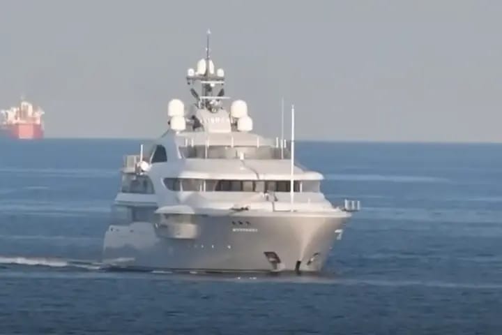 Graceful yacht linked to Putin heads toward Murmansk under Russian naval escort, The Telegraph reports